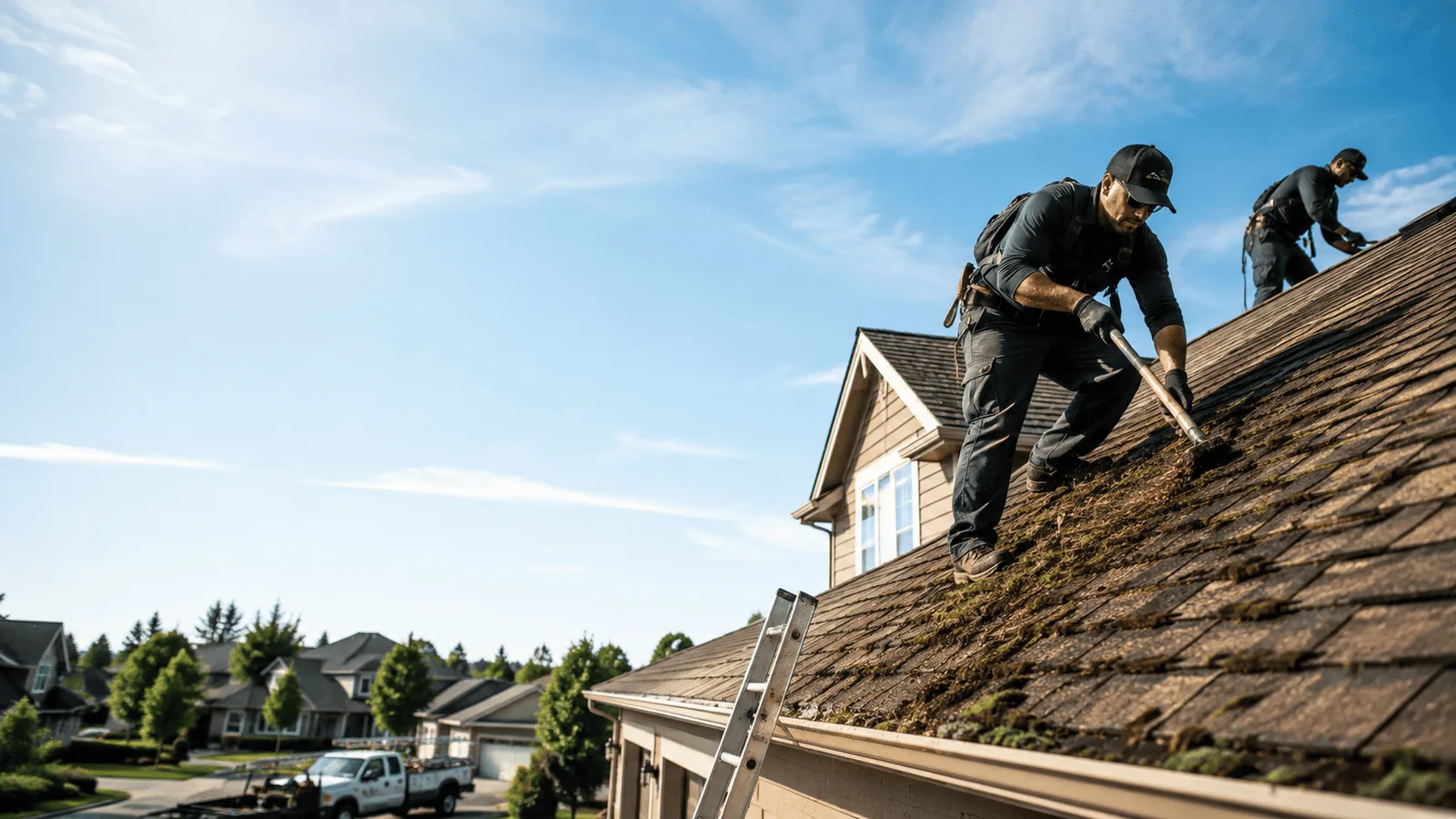 Roof Moss Removal in Radom, IL near me